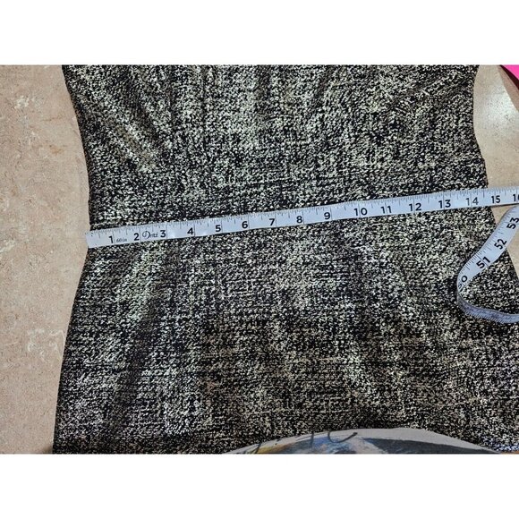 NWT Women's Betsey Johnson Black and Gold Pencil Dress Size 8 - Picture 10 of 10